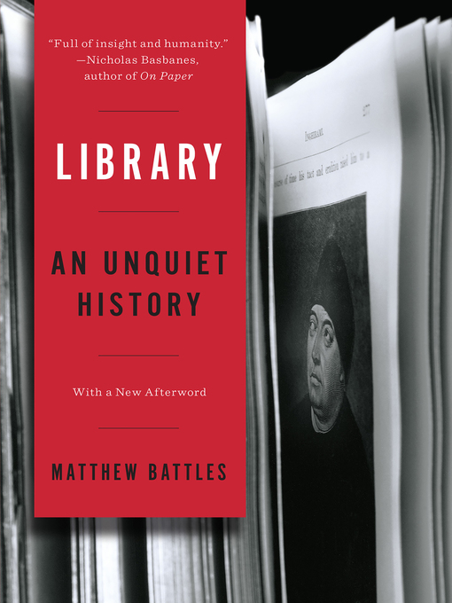 Title details for Library by Matthew Battles - Wait list